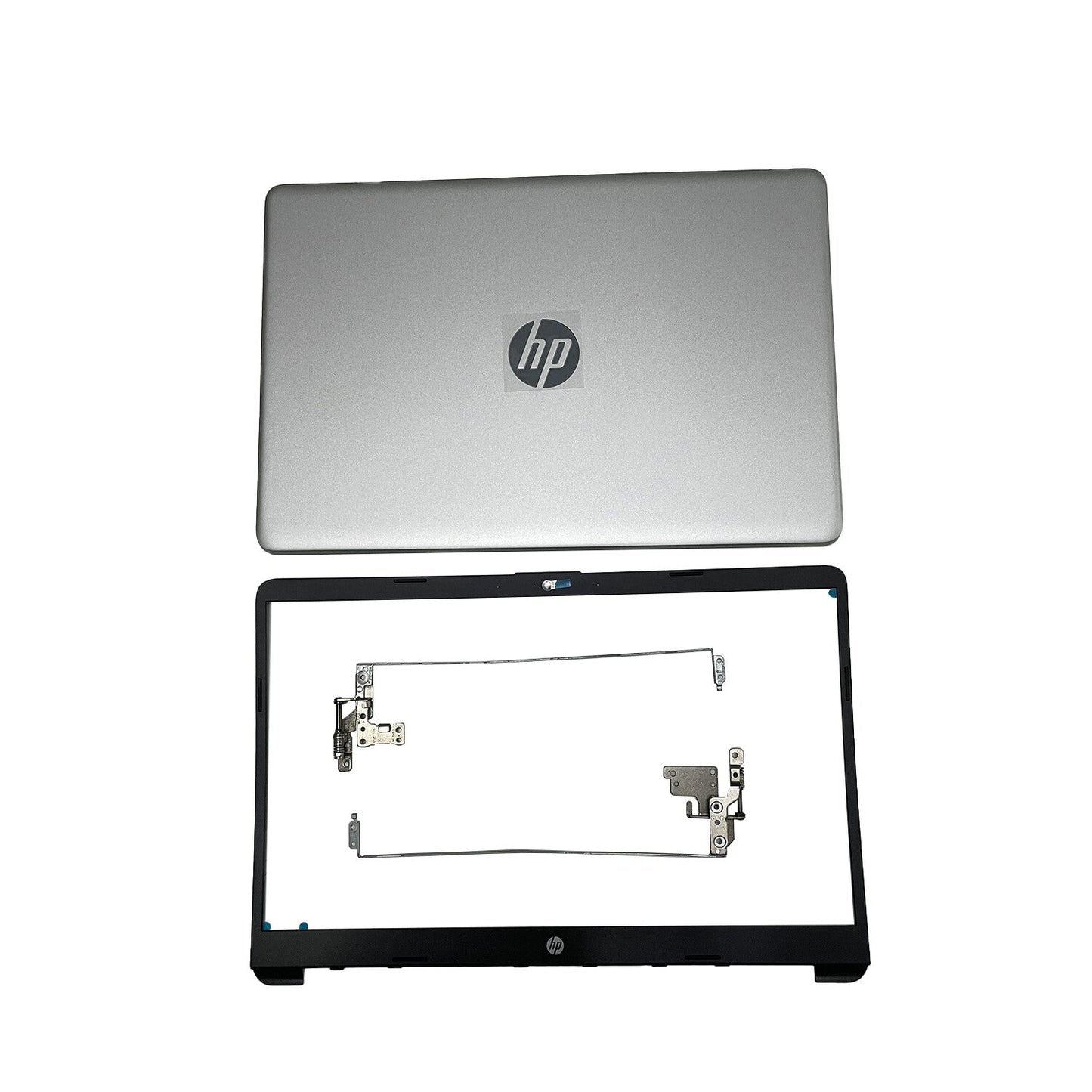 New For HP 15-DW 15-dw1083wm Top Back Cover & Bezel Hinges Silver L52012-001 US