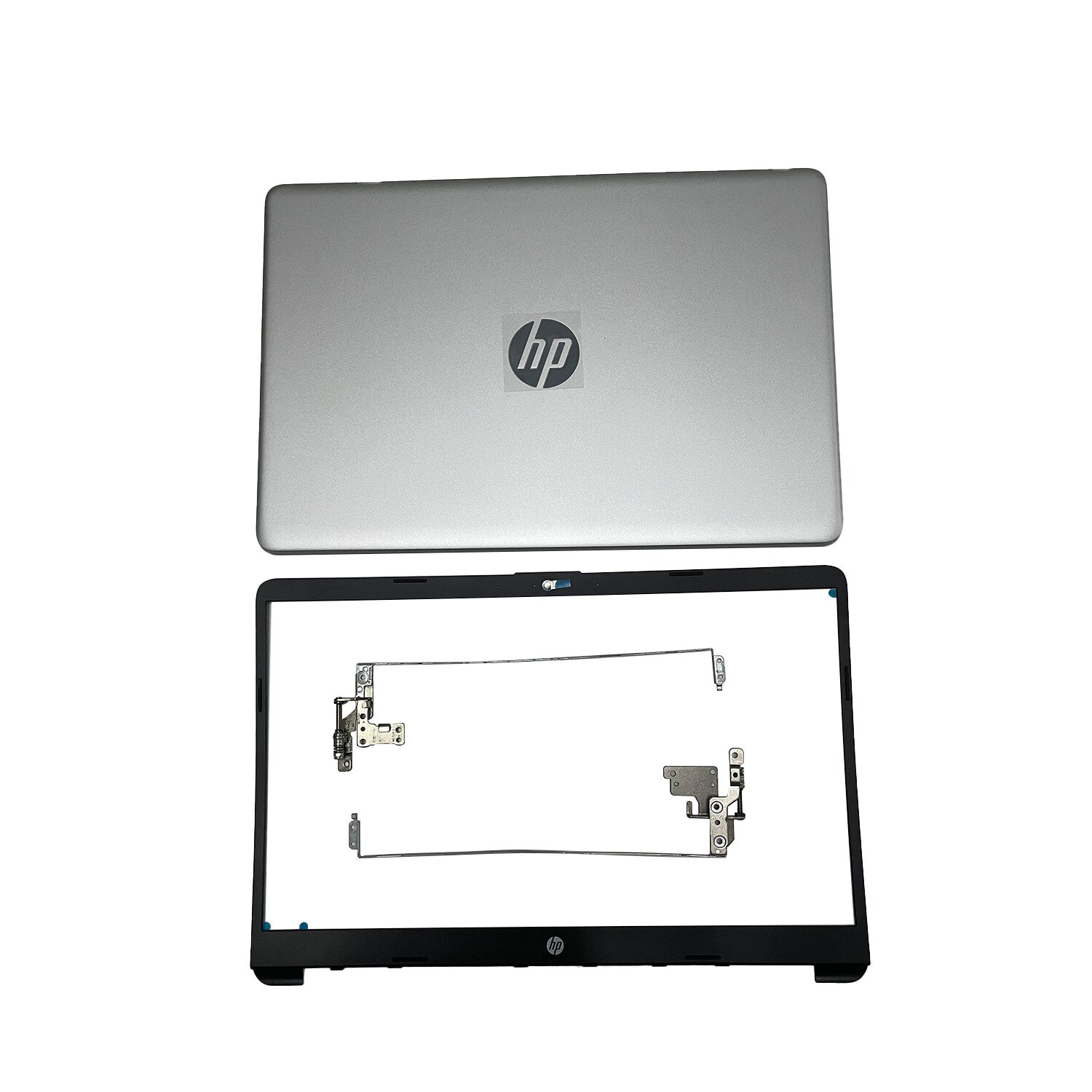 New For HP 15-DW 15-dw1083wm Top Back Cover & Bezel Hinges Silver L52012-001 US