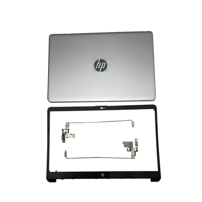 New For HP 15-DW 15-dw1083wm Top Back Cover & Bezel Hinges Silver L52012-001 US