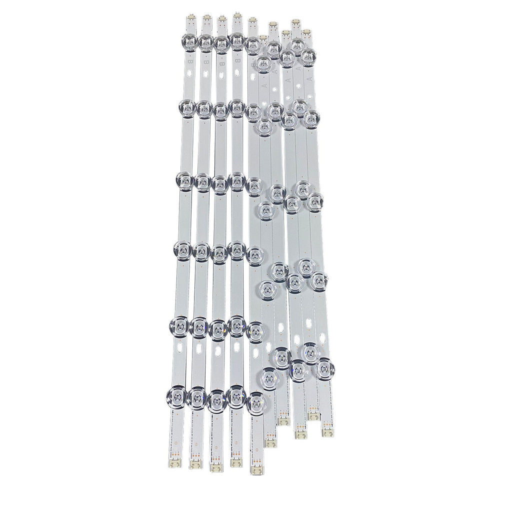 LED Backlight Strips (10) For LG 55LB5900-UV 55LF6000-UB 55LF6100-UA T550HVF04.2