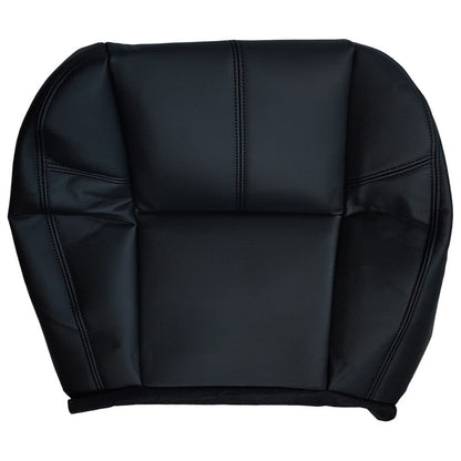 For 2007-13 Chevy Silverado 1500 2500 HD Driver Bottom Leather Seat Cover Black