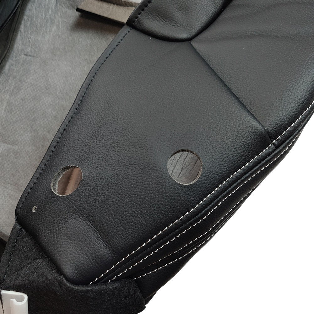 2011-2017 For Jeep Wrangler Rubicon Passenger Bottom Leather Seat Cover Black