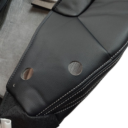 2011-2017 For Jeep Wrangler Rubicon Passenger Bottom Leather Seat Cover Black