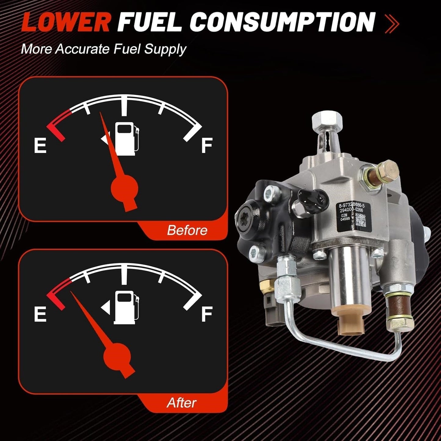 For Isuzu NPR 4HK1 5.2L 2004-2007 Fuel Pump 294000-0262 Direct Replacement