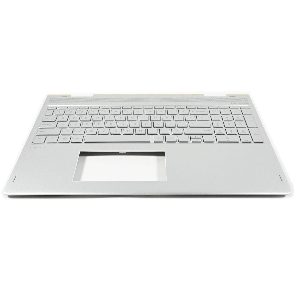 New 934640-001 Palmrest Case w/Backlit Keyboard Silver For HP ENVY X360 15-BP US