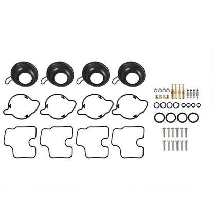 4Pcs Carburetor Repair Kit Plunger Diaphragm Part For  Honda CBR600 F4