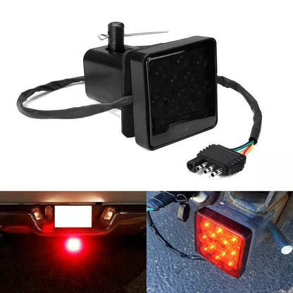 LED REVERSE TOW HITCH COVER LIGHT FOR TRUCK TRAILER 2" RECEIVER