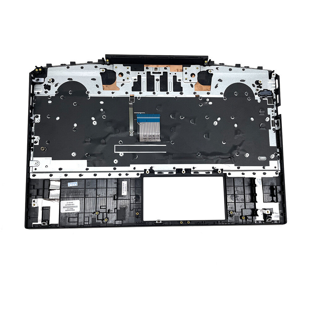 New Palmrest w/Green Backlit Keyboard For HP Pavilion 15-DK L57593-001 US