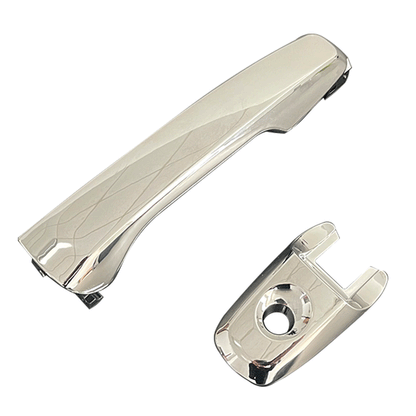 Front Left Exterior Door Handle For 2011-2017 Ford Explorer Chrome with Key Hole