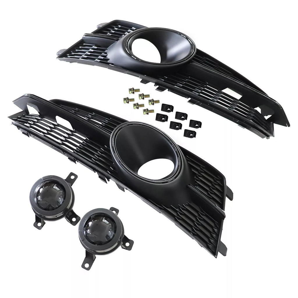 For Audi A6 S6 RS6 2016 2017 2018 Front honeycomb Mesh Grill Fog Light Grille