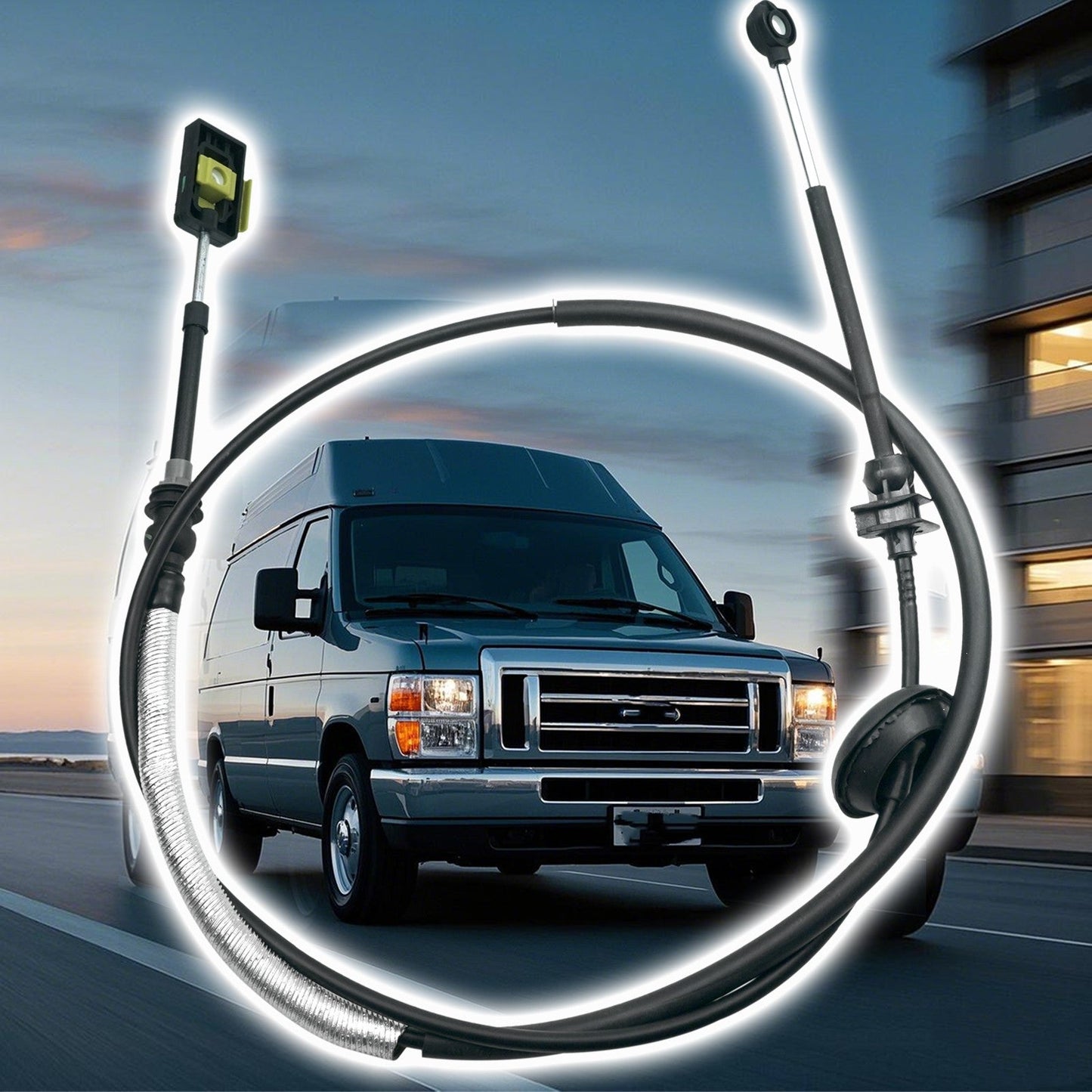 5C2Z-7E395-AA Auto Transmission Gear Shift Cable For Ford E-150 E-250 E-350