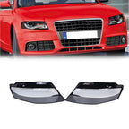 2PCS Left & Right For 2009-2012 Audi A4 Headlamp Cover Headlight Lens Cover
