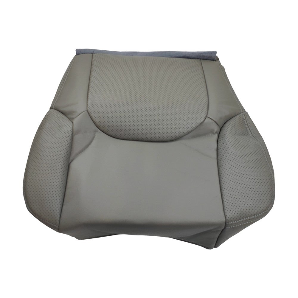 For 2005-2021 Nissan Frontier Driver Bottom Perforated Leather Seat Cover Gray