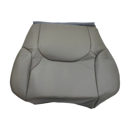 For 2005-2021 Nissan Frontier Driver Bottom Perforated Leather Seat Cover Gray