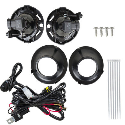 For 15-23 Dodge Challenger Bumper Fog Lights Driving Lamps Pair w/Wiring Switch