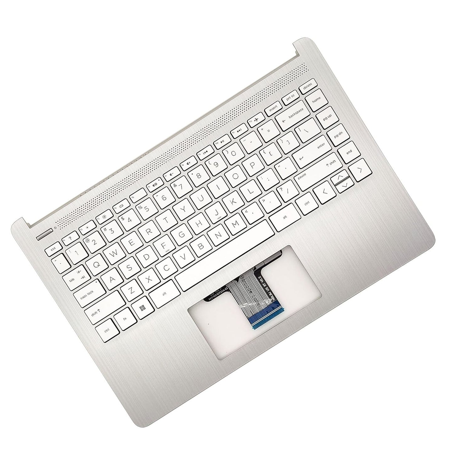 Silver Palmrest Keyboard For HP 14-DQ 14-FQ0110WM 14s-dq 14s-fq 14-FQ L88200-001