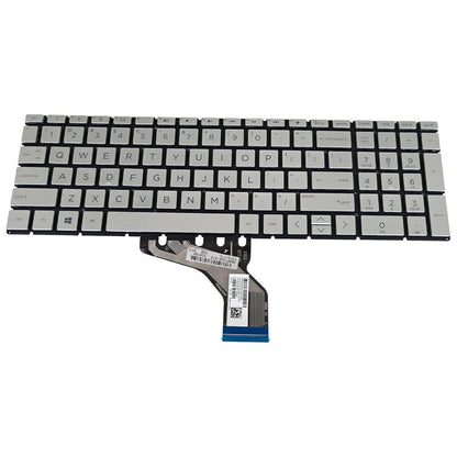 Silver Keyboard For HP 15s-dy 15s-dy2000 15s-dy2073dx 15s-dy2046ms 15s-dy2xxx US