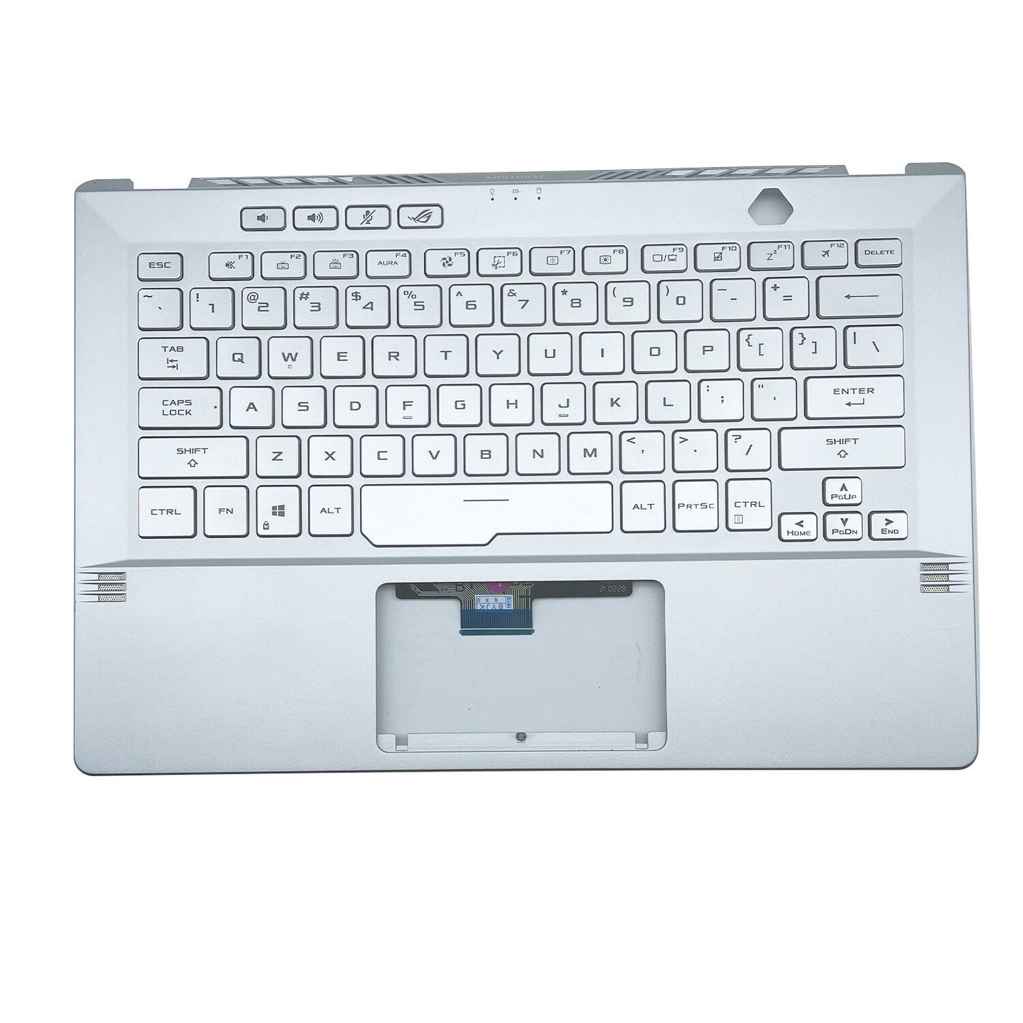 For Asus GA401Q GA401 GA401I GA401U 14in Palmrest Cover Backlit Keyboard Silver