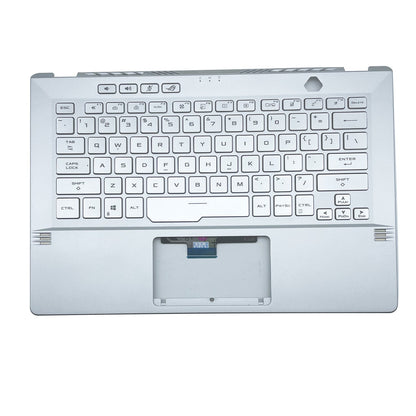 For Asus GA401Q GA401 GA401I GA401U 14in Palmrest Cover Backlit Keyboard Silver