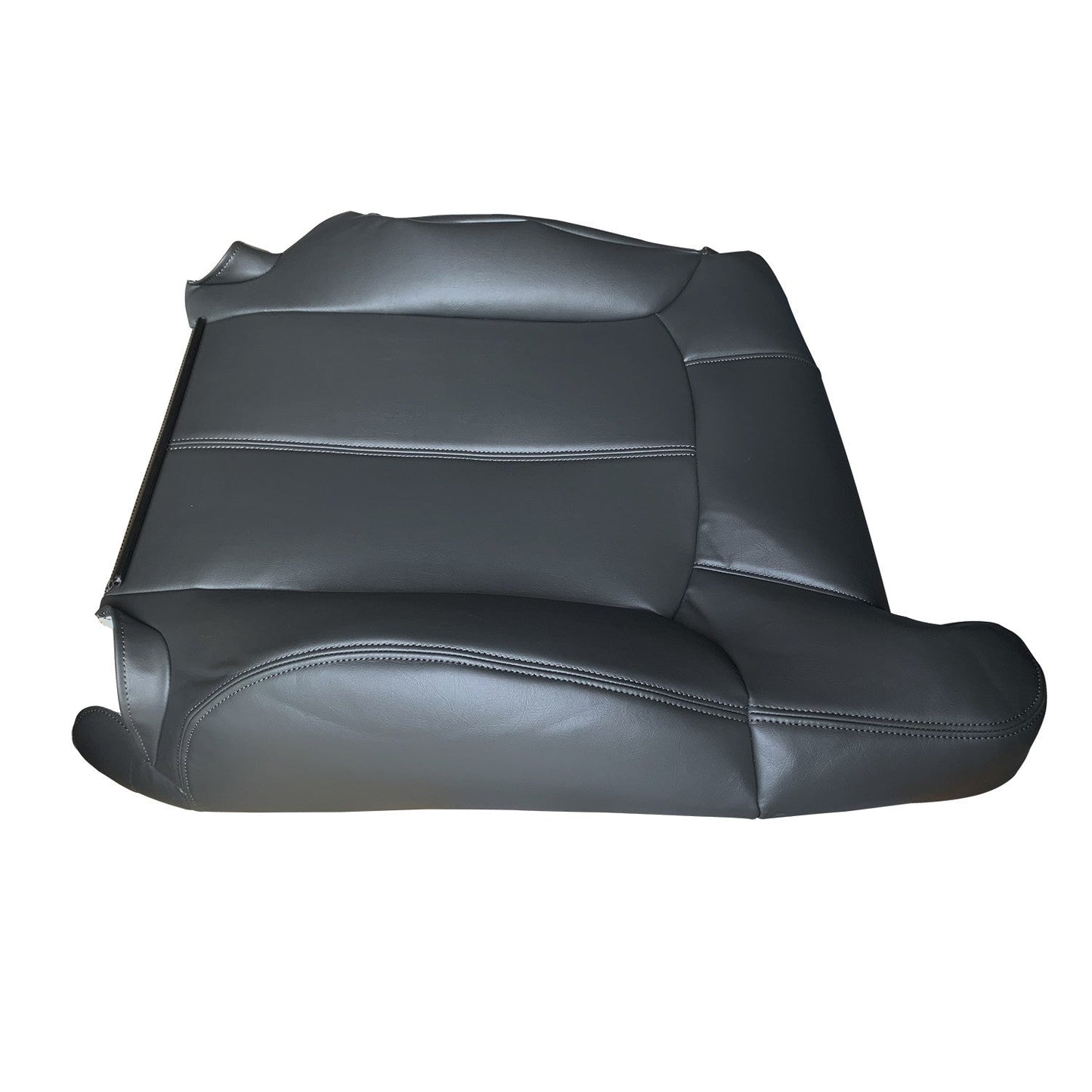 For 1999 2000 2001 2002 Chevy Silverado & GMC Sierra Leather Seat Cover Black