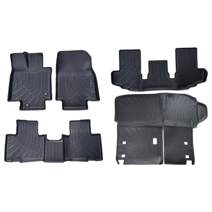 For 2020-2025 Toyota Highlander 7 Seat Floor Mats + Rear Trunk Cargo Liner