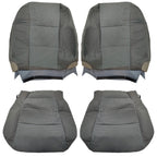 Driver Passenger Bottom&Top Cloth Seat Cover Gray  For Ford F150 XLT 2015-2020