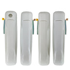 Set of 4 Bright White Door Handles For Dodge Ram 1500 2500 3500 2012-2018