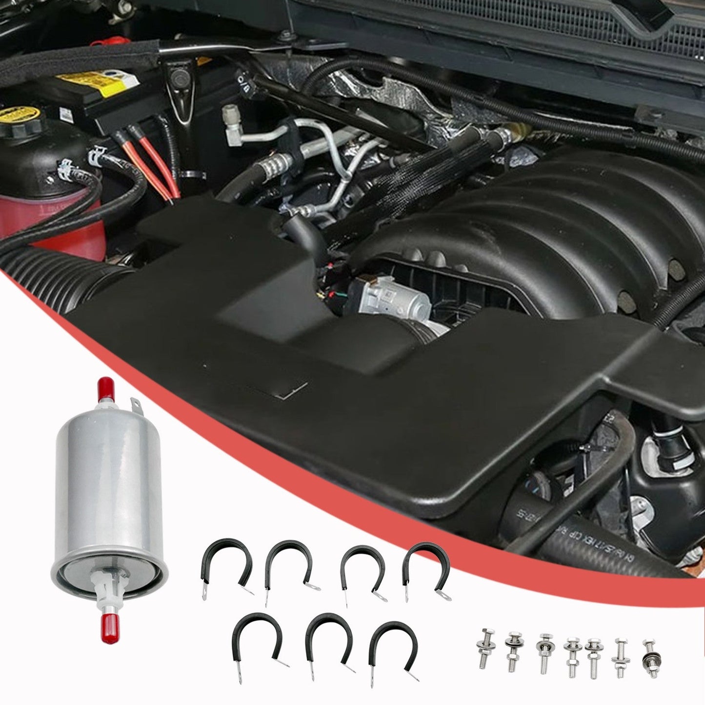 Flexible Stainless Steel Braided Fuel Line Kit For Chevrolet Silverado 1500 2500