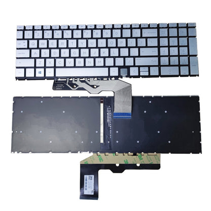 New Silver Keyboard Backlit For HP ENVY 17m-cg1013dx 17m-cg0013dx 17m-cg0xxx US