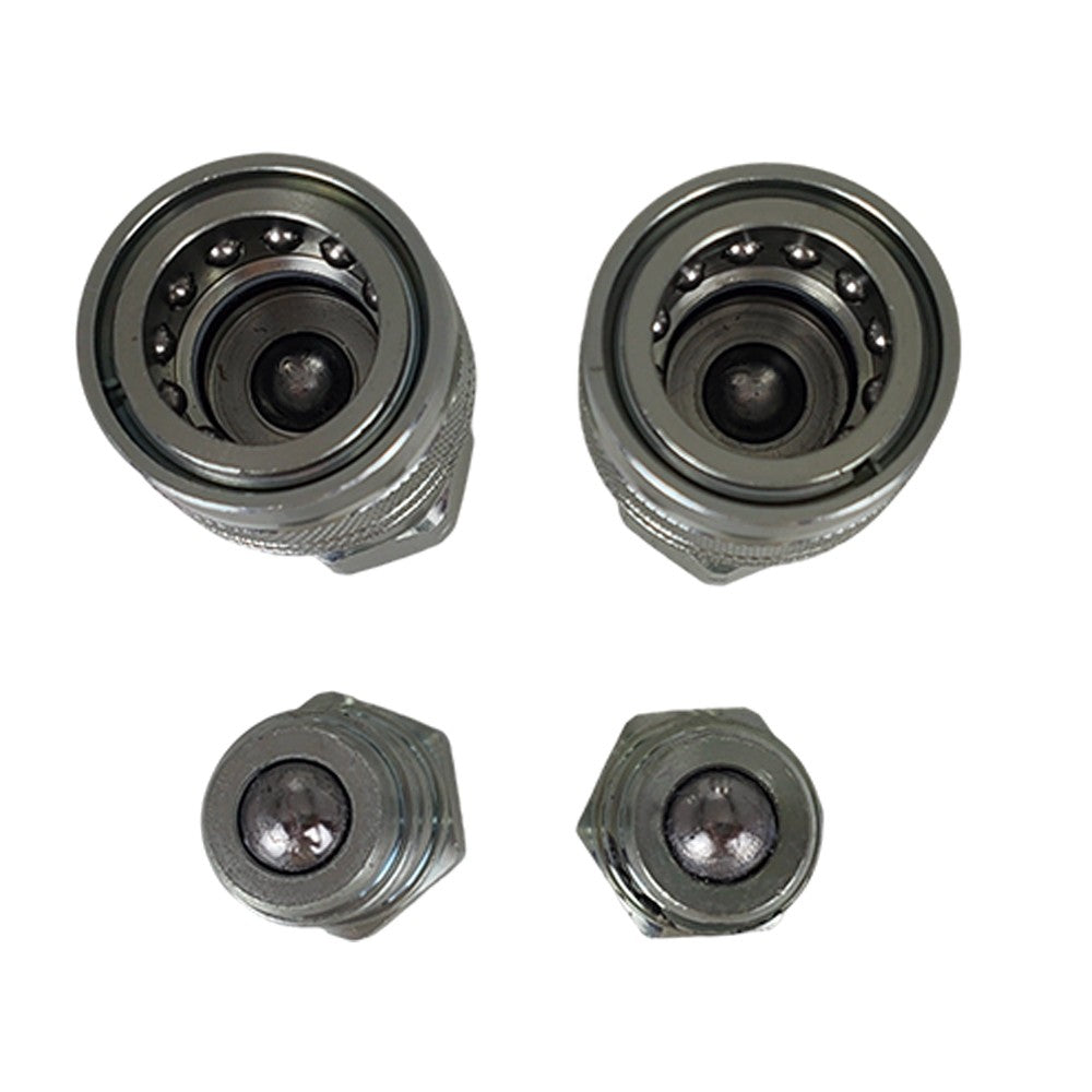 2Sets For Pioneer Ball Style 1/2" NPT Hydraulic Coupler Quick Connect Coupling