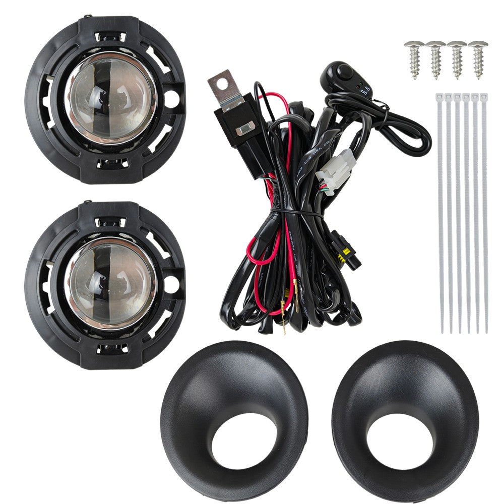 For 15-23 Dodge Challenger Bumper Fog Lights Driving Lamps Pair w/Wiring Switch