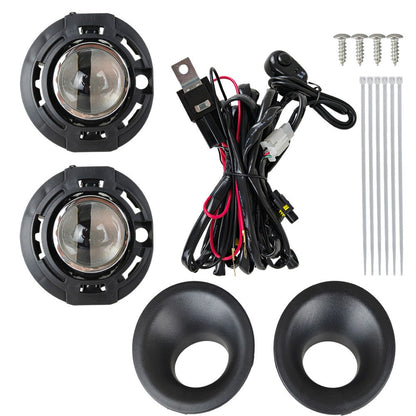 For 15-23 Dodge Challenger Bumper Fog Lights Driving Lamps Pair w/Wiring Switch