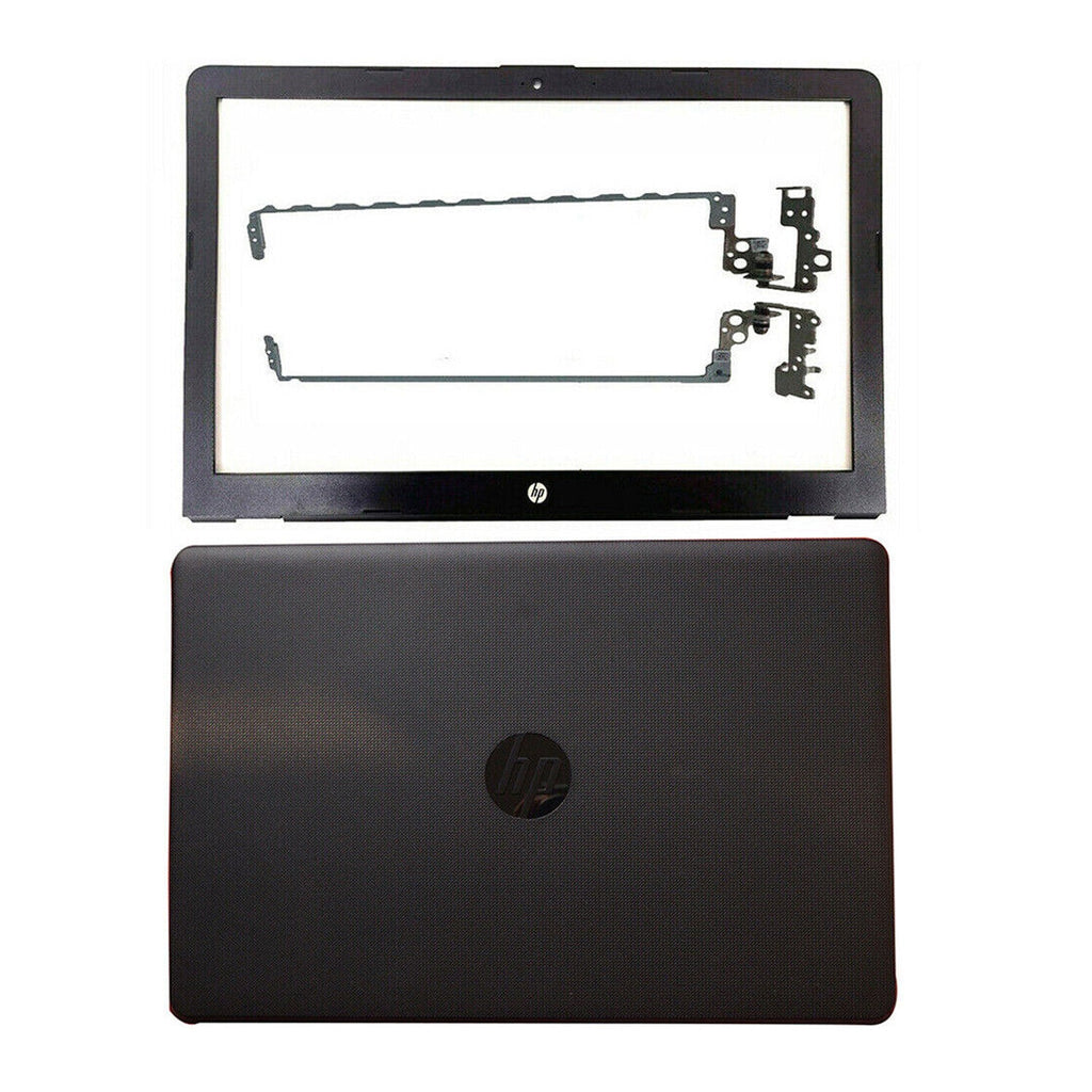 For HP 15-bs013dx 15-bs015dx 15-bs0xx Back Cover Black+ Bezel+ Hinges 924899-001