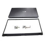New LCD Back Cover+Bezel+Hinges For ASUS VivoBook X512 X512U V5000F Top Gray US
