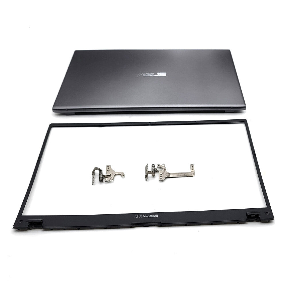 New LCD Back Cover+Bezel+Hinges For ASUS VivoBook X512 X512U V5000F Top Gray US