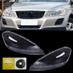 Front Pair Headlight Lens Cover For Volvo XC60 2009 2010 2011 2012 2013 Clear