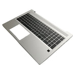 New Silver Palmrest w/ Backlit Keyboard L45090-001 For HP ProBook 450 G6 450 G7
