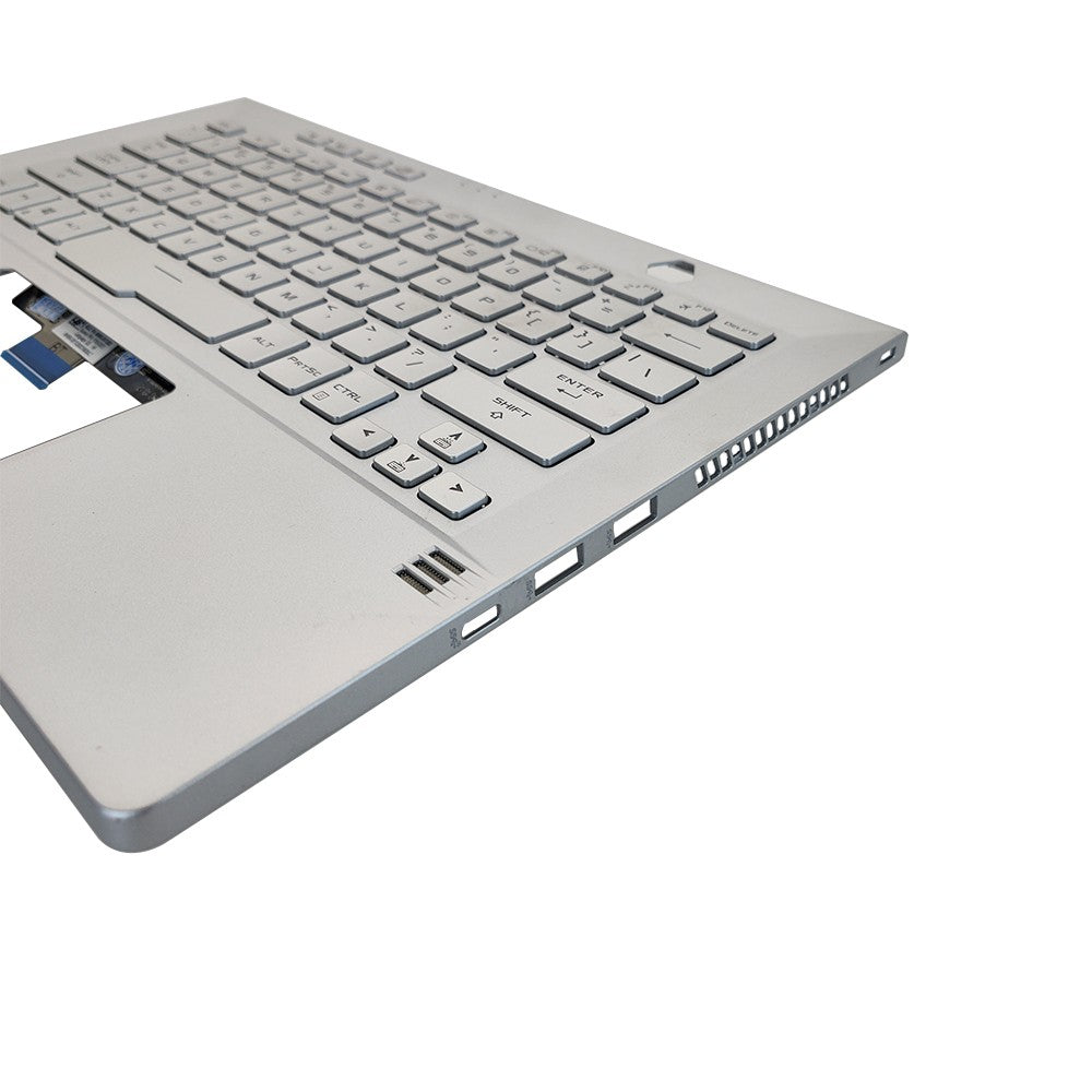 For Asus GA401Q GA401 GA401I GA401U 14in Palmrest Cover Backlit Keyboard Silver