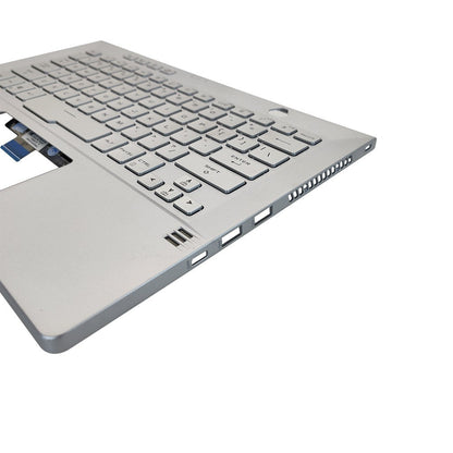 For Asus GA401Q GA401 GA401I GA401U 14in Palmrest Cover Backlit Keyboard Silver