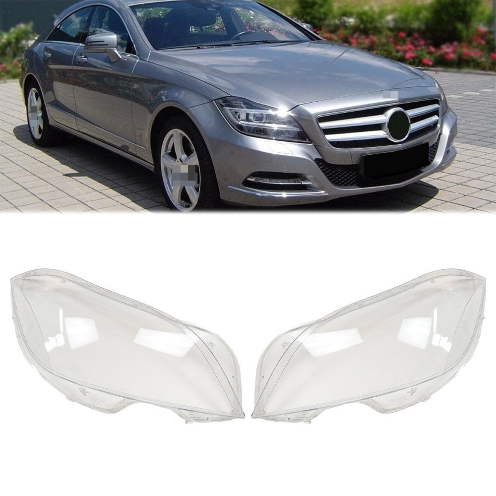 For 2010 - 2014 Mercedes Benz W218 CLS350 CLS500 CLS550 Headlight Lens Cover