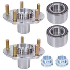 2 Front Wheel Hub Bearing Kits For 2016 Honda Civic 2.0L EX 2.0L LX Only W/ Nuts
