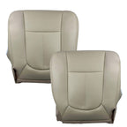 Driver&Passenger Bottom Leather Seat Cover Tan For 2011-2016 Ford F250 Lariat