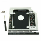 New 12 7mm DVD CD ROM Optical Bay SATA 2nd SSD Hard Drive Caddy Bracket USA