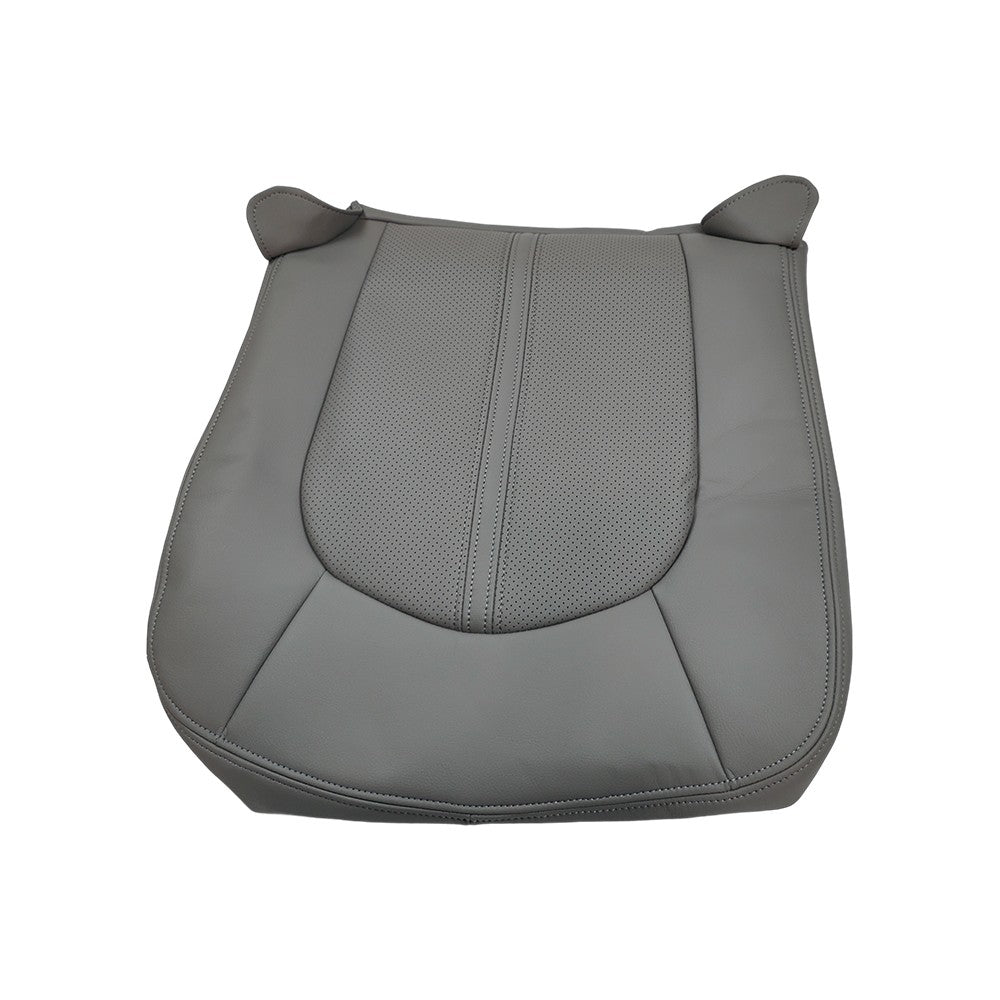 Front Driver Bottom Top Leather Seat Cover Gray For 2008 - 2013 Cadillac CTS