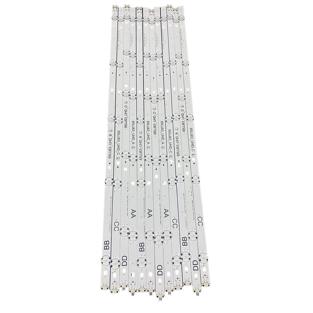 New LED Strips For LG 65UJ6300 65UJ6050 65UJ6100 65UJ6307 65UJ63_UHD_A B C D