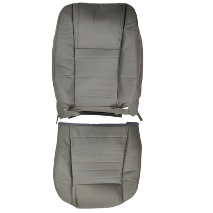 Front Driver Top & Bottom Leather Covers For 2005 2006 -2009 Ford Mustang GT