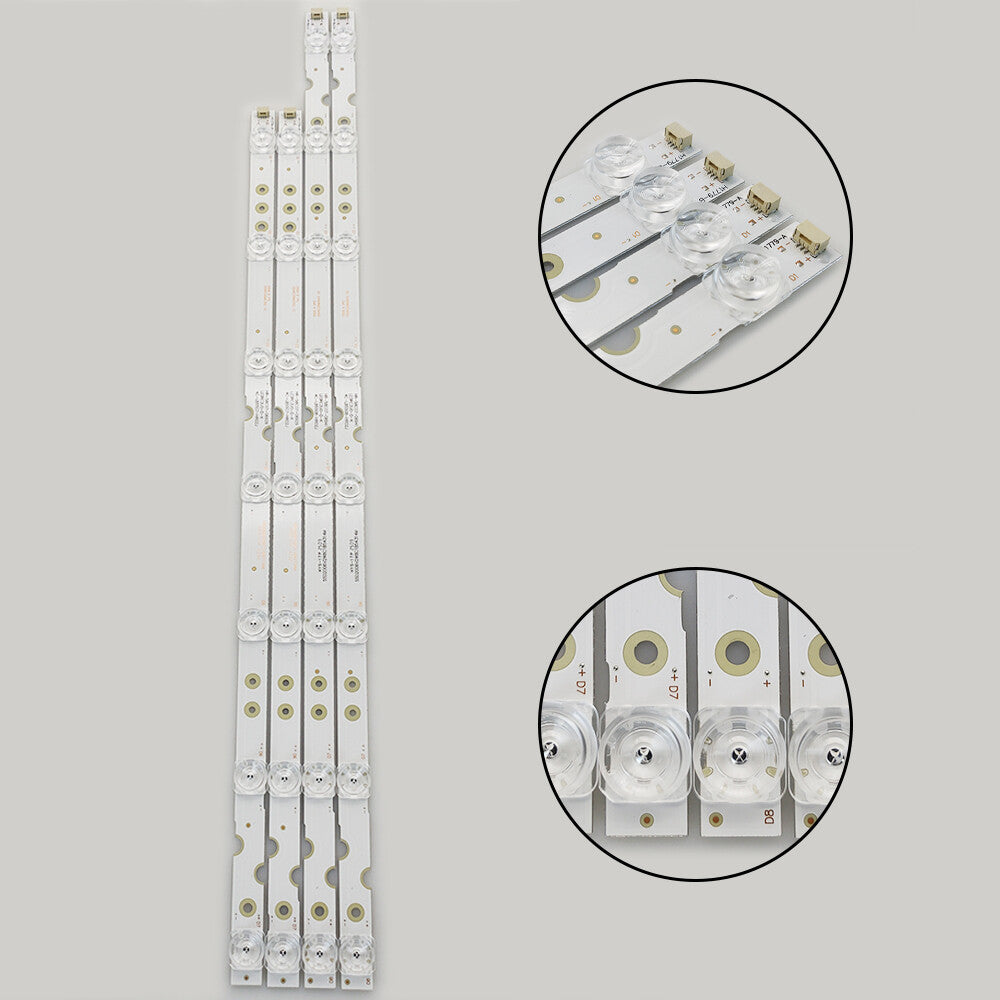 55HR330M07B2 55HR330M08A2 LED Backlight Strips 4 for TCL 55S423 55S421
