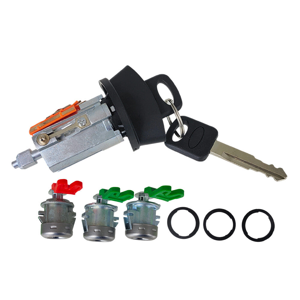 For 1998-2007 Ford F150 F350 F450 F250 Ignition & Door Lock Cylinder and 2 Keys