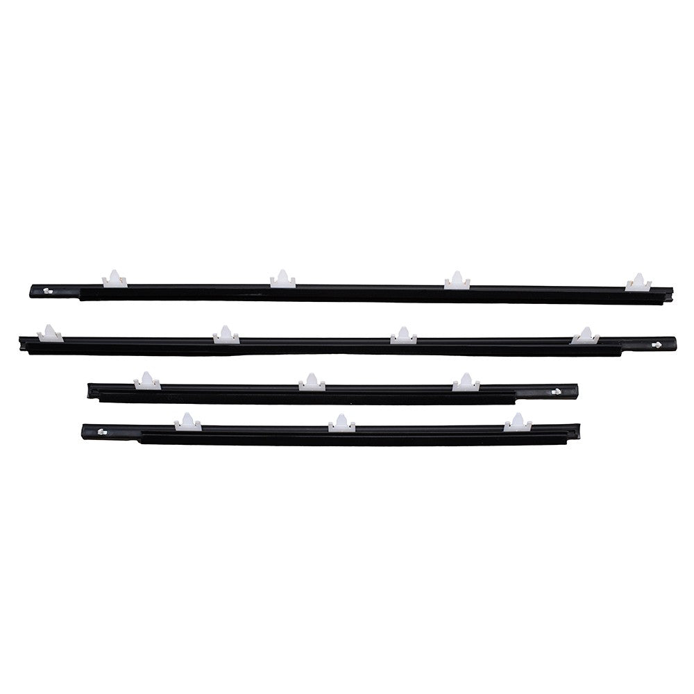 Front Rear Door Belt Glass Weatherstrip Seal for Nissan Sunny B13 Sentra