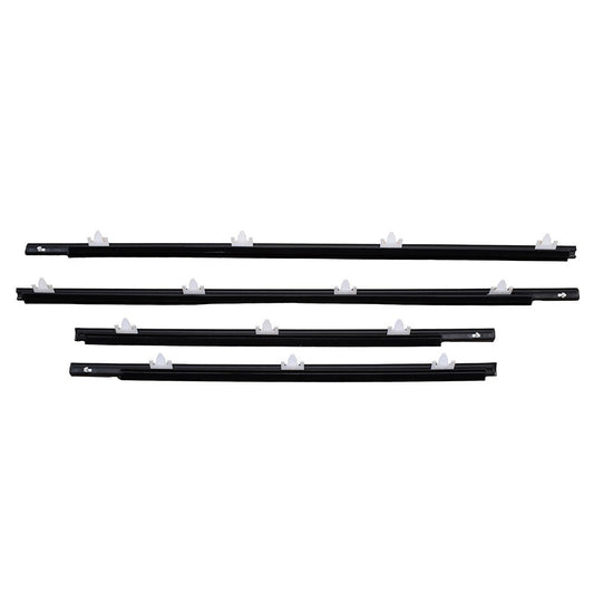 Front Rear Door Belt Glass Weatherstrip Seal for Nissan Sunny B13 Sentra